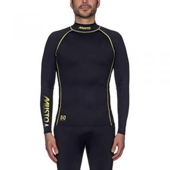 Musto Upf50 Camiseta de Manga Larga, de Dry rápido, Ligera, con Tops, Negro - Unisex - Sin Costuras en Las Axilas para una Comodidad Total