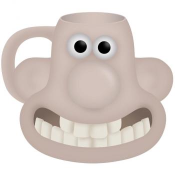 Taza 3D Cara Wallace y Gromit