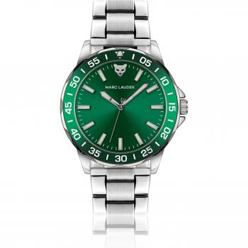 Marc Lauder Vilnius Silver Link Watch - 45 mm