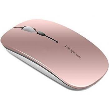 Coener Ratón Inalámbrico Recargable, Mouse Wireless 2.4G Mute de Mouse Inalambrico, Ultra Delgado,1600 dpi Ajustable para Portatil/Computadora/Windows/Linux/Vista/PC/Mac