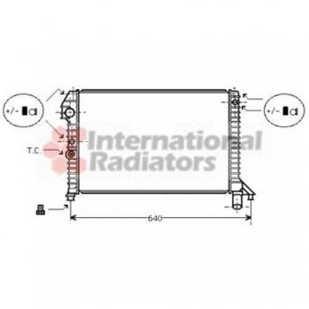 Van Wezel 59002060 radiador de refrigeración del Motor