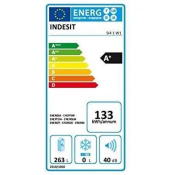 Frigorífico 1 puerta Indesit SI41W1 - Libre instalación, 263L, Froid estático, Blanco