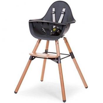 Childhome Evolu 2 CHEVOCHNA Trona 2 en 1, 56 x 56 x 92 cm, Negro