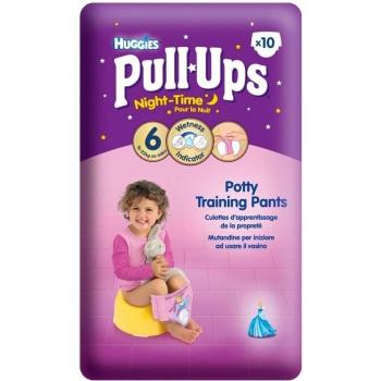 Huggies Pull Ups Night Time Potty Training Pants for Girls Size 6 Large 16-23kg