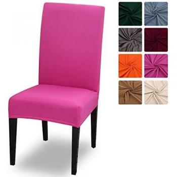 Crralos® Fundas para sillas Lavable Extraíble, Elasticas Funda Sillas Comedor Fundas Protectoras para sillas para Duradera Modern Hotel, Boda, Decor Restaurante Sala de Estar Cocina