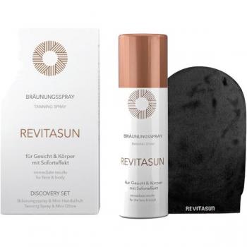RevitaSun - Discovery Set Autobronceadores Unisex con Spray bronceador de 50 ml y mini guante cosmético