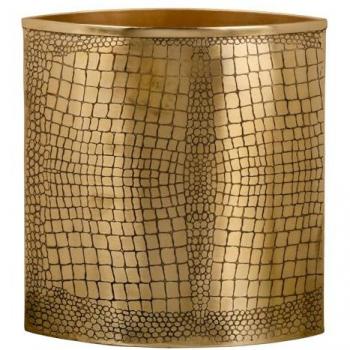 Jarrón Dorado Metal 28 x 12 x 29,5 cm