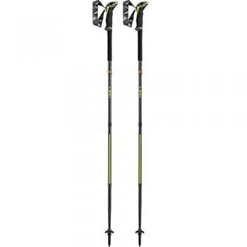 Bastones de trekking Leki Sherpa FX One Carbon - Par, color negro y amarillo, longitud 130 cm