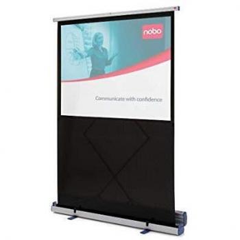 NOBO Pantalla de Proyección Portátil con Base de Apoyo - 59 Pulgadas (150 cm)