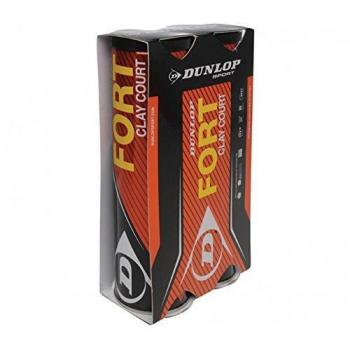 Dunlop – Fort Clay Court Bi-Pack pelotas de tenis – OS