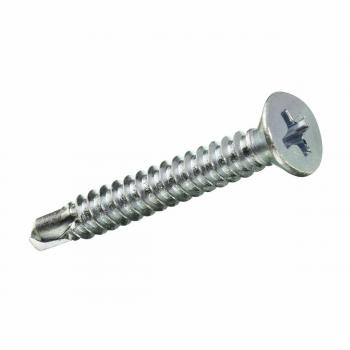 Caja de Tornillos Autotaladrantes Rosca Chapa Cabeza Plana Cinc 5,5x32mm - Alta Calidad (5 Unidades)