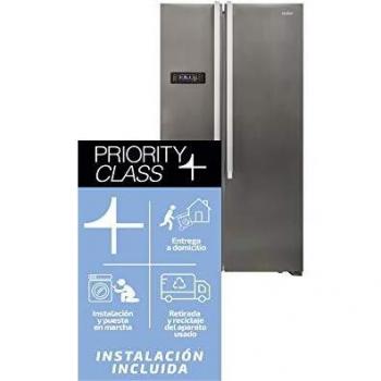 Sauber - Frigorífico Americano side by side combi SA177I Tecnología NOFROST - A+ - Acero inoxidable