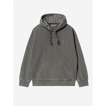 Carhartt WIP Men's Hooded Vista Sweat - Graphite - Size: S - 100% Cotton, Garment Dyed, Oversized Hoodie