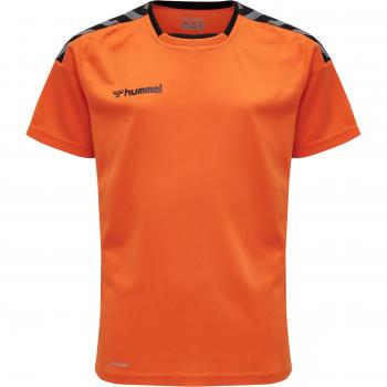 Camiseta de manga corta Hummel Authentic Poly para niños color Tangerine talla 116