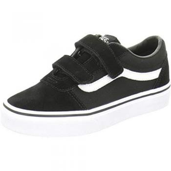 Zapatillas Vans Ward V - Perfil Bajo - Niño, Suede/Canvas, Color Negro/Blanco, Talla 29 EU