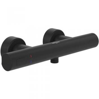 Grifería termostática de ducha Villeroy & Boch Universal redonda Negro Mate