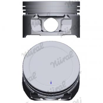 Pistón NÜRAL 87-139407-00 para motores de combustión interna, fabricado en aluminio, con tratamiento anticorrosivo, diseño optimizado para una mejor compresión y rendimiento, compatible con diversas marcas de vehículos