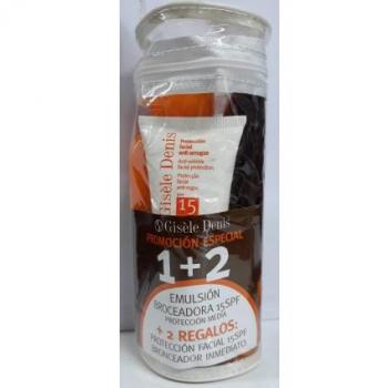 Pack Gisele Denis Bronceado SPF 15 con Protección Facial y Bronceador Inmediato