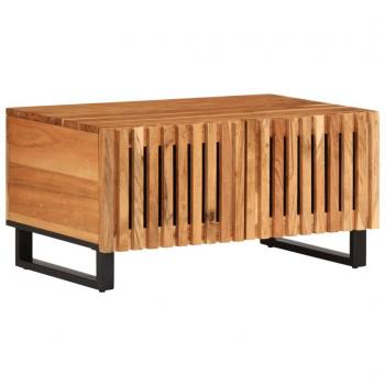 Mesa de centro de madera maciza de acacia 80x51x40 cm Marrón Vidaxl
