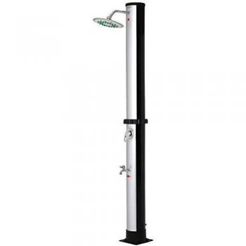 Ducha Solar Exterior Negra/Plata 35L 2m