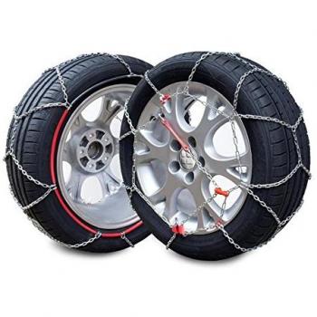 SNOVIT E-9 Neo 130. Cadena de Nieve Metálica 9mm Turismo. Certificación TÜV y ÖNORM. Set 2 Uds.