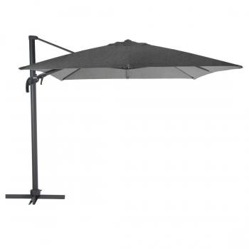 Parasol Aluminio Excentrico Antracita 3x3 m