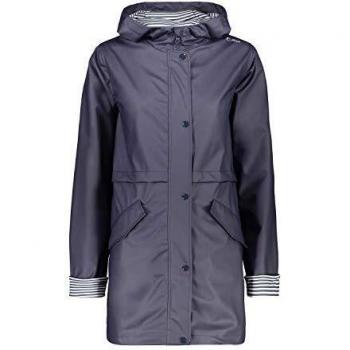 CMP Women's Hooded Rain Softshell Jacket Black Blue 30x9736