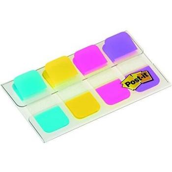 Post-it Index - Pack de 4 x 10 marcadores mini rígidos, colores agua, amarillo, rosa y violeta