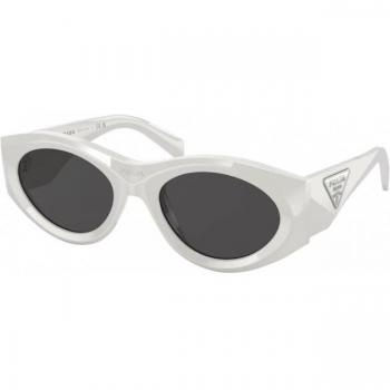 Prada PR 20ZS 1425S0 Women's Round White Sunglasses Size 53