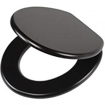Tiger Leatherlook Asiento de inodoro MDF Negro