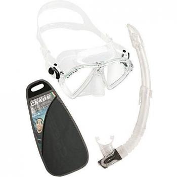 Cressi Ocean VIP Conjunto Combo de Snorkel, Unisex Adulto, Transparent, Talla Única