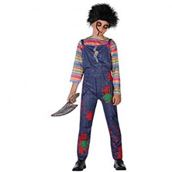 Disfraz Infantil Muñeco Sangriento Halloween Talla 7 a 9 Años