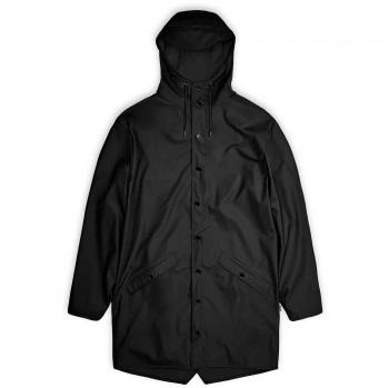 Rains Long Jacket - Black, Unisex, Size X-Small