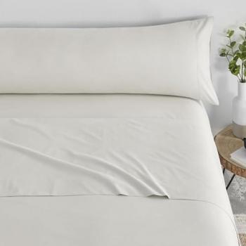 Juego de Sábanas Lisas Tres Piezas de Microfibra Extrasuave - Varios Colores y Medidas - Fabricado en España