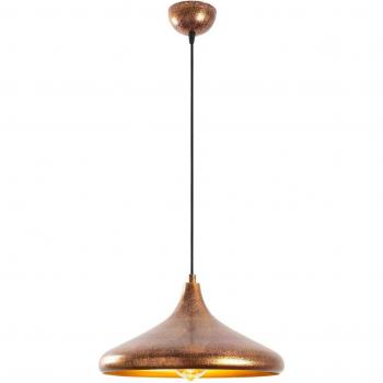 Lámpara colgante Barek 11545, latón bruñido, metal, Ø 34 cm