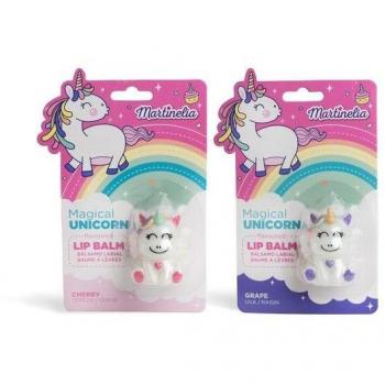 Colección Mágica Unicornio de Martinelia: Bruma corporal, Gel de baño, Bálsamo labial, Cepillo pelo y Body mist