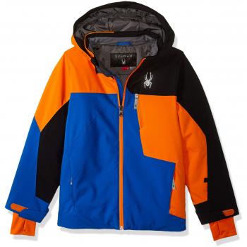 Spyder Ambush Chaqueta de Esquí, Niños, Azul/Rosa/Negro, 12