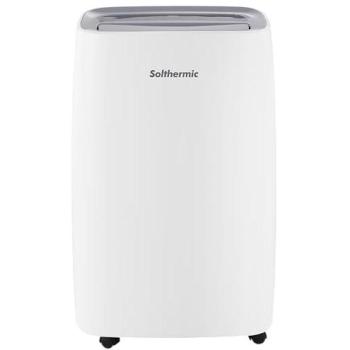 Deshumidificador Solthermic 20L con Ruedas, 2 Velocidades, Temporizador, Bajo Consumo, Silencioso y Apagado Automático