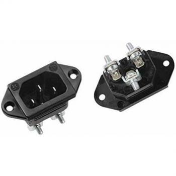 Conector IEC 781 macho 10 A negro para dispositivos de frío Bachmann 917.170