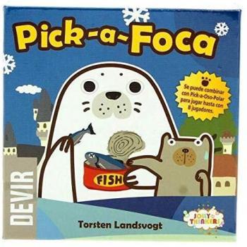 Devir- Pick-a-Foca Juego de Mesa, Multicolor