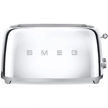 SMEG Tostador TSF02SSEU, 1500 W, Acero Inoxidable, 2 Ranuras, Cromo