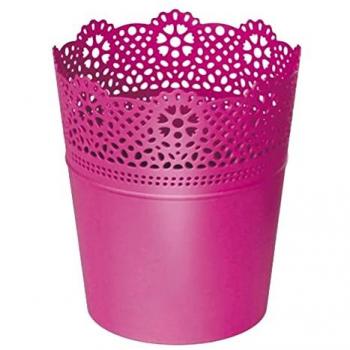 Maceta LACE 160x160x185 Fucsia Colección Dimensiones Compactas