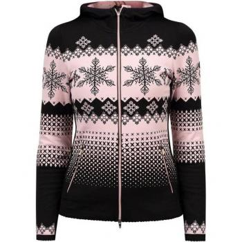 Sudadera de mujer Newland lady h full zip negra para montaña