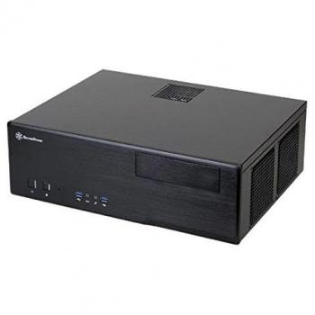 SilverStone SST-GD05B USB 3.0 - Grandia HTPC Micro ATX Carcasa de Ordenador, Rendimiento silencioso con Alto Flujo de Aire, Negro