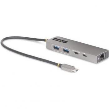StarTech.com - Hub USB-C de 3 Puertos con Red Ethernet de 2,5Gbps y Entrega de Alimentación PD de 100W de Paso - USB 3.2 10Gbps
