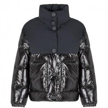 Chaqueta Puffer Armani Exchange para Mujer, Negra, Tamaño S, Casual, Poliamida