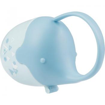 Caja portachupetes Elefante Babyono - Contenedor de chupete en color azul, diseño divertido de elefante, fabricado en material seguro y fácil de limpiar, ideal para transportar chupetes de forma higiénica