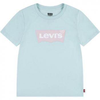 Camiseta de Manga Corta Levi's Essential para niña color azul