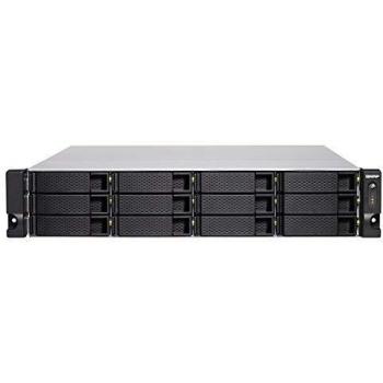 QNAP TVS-1272XU-RP-I3-4G - Servidor NAS de 12 Compartimentos con Montaje en Bastidor, SATA 6Gb/s, RAID y Intel Core i3