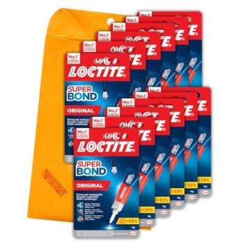 Adhesivo Instantáneo Loctite Super Glue 3 3 g (12 Unidades)